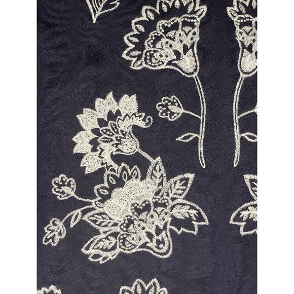 Boden Clemmie Dress Embroidered Floral Size 14L Navy Blue - Picture 5 of 11